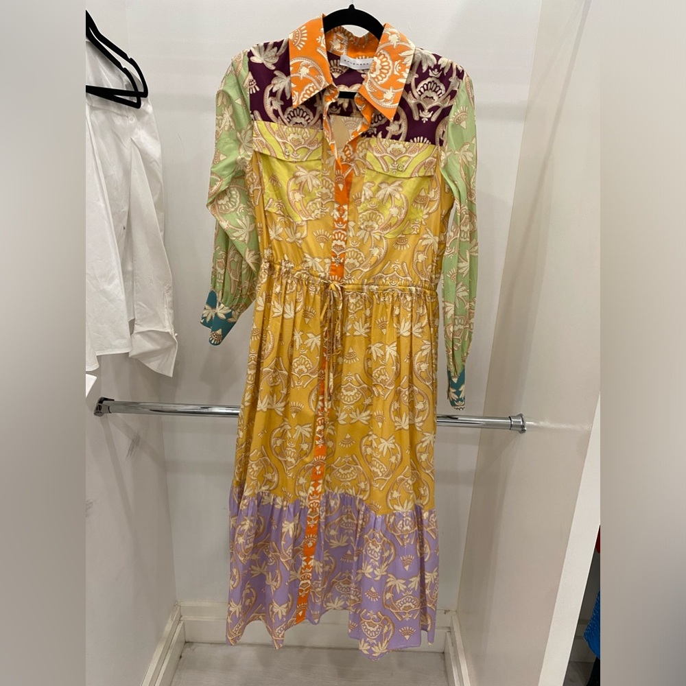 Ephemera Long Sleeve Paisley dress